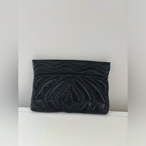Shelby design clutch, purse, black